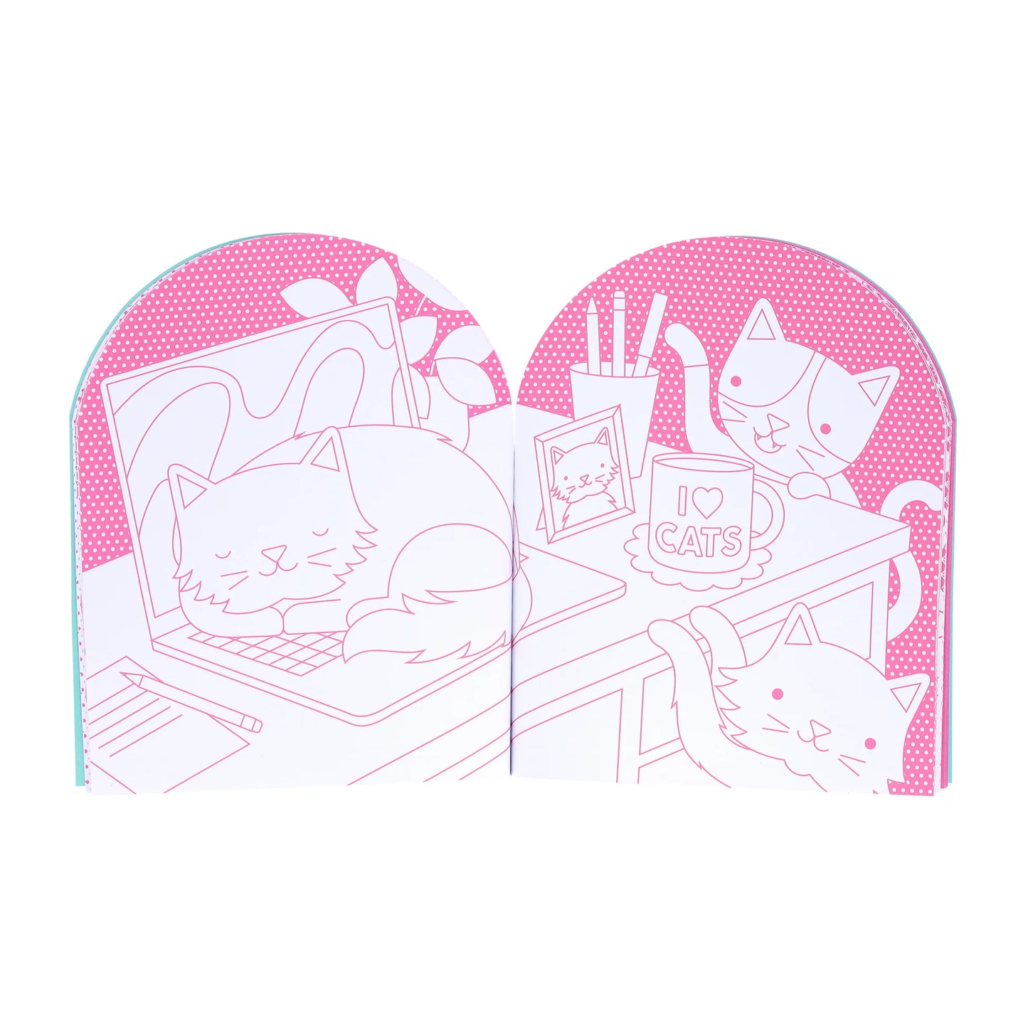Cats Coloring and Sticker Book | Petit Collage