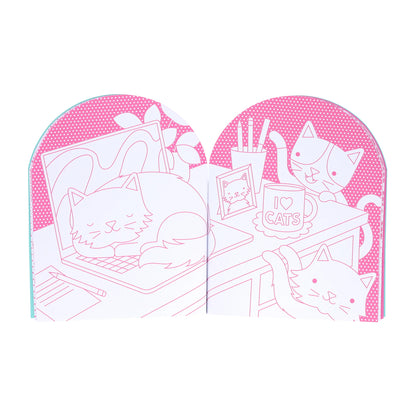 Cats Coloring and Sticker Book | Petit Collage