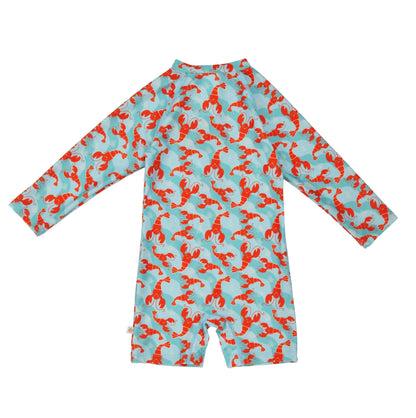 Logan the Lobster Rash Guard Swimsuit | ZOOCCHINI
