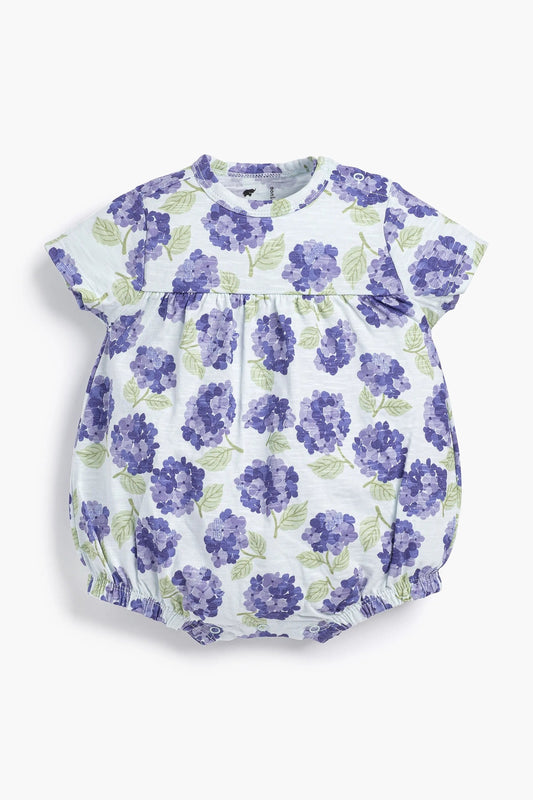 Iris Purple Hydrangeas Bubble Romper | Monica + Andy