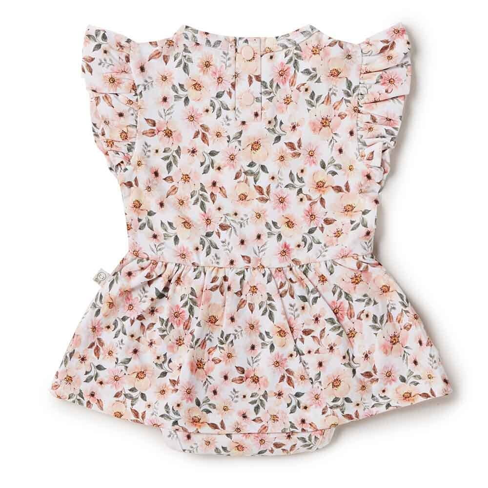 Spring Floral Organic Dress | Snuggle Hunny