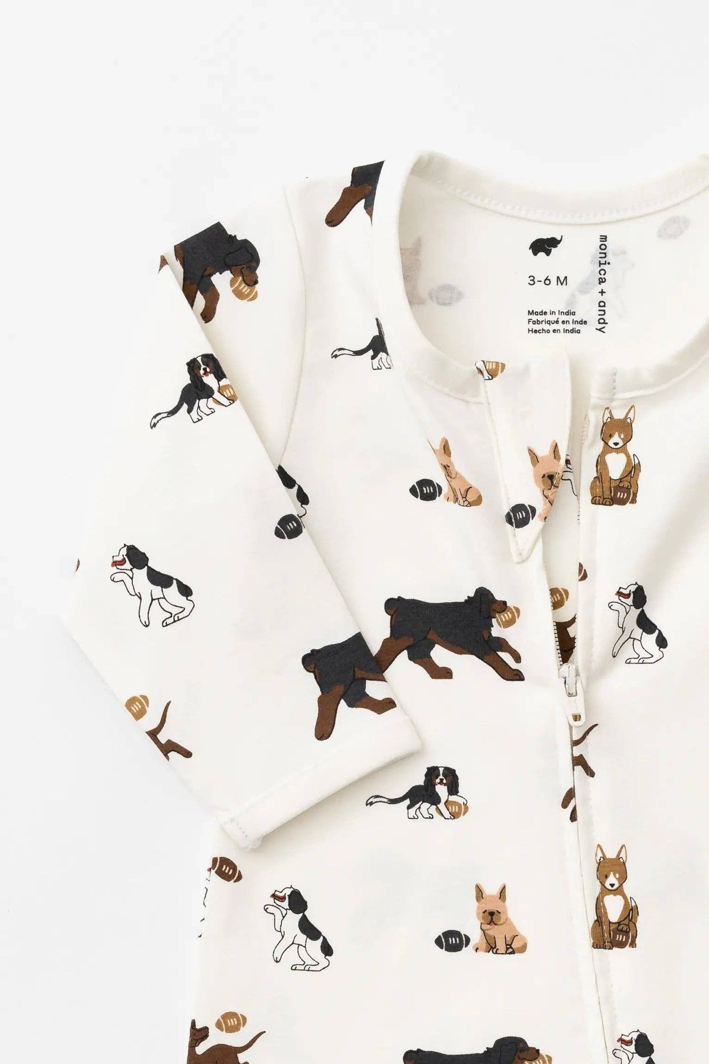 Football Pups Romper | Monica + Andy