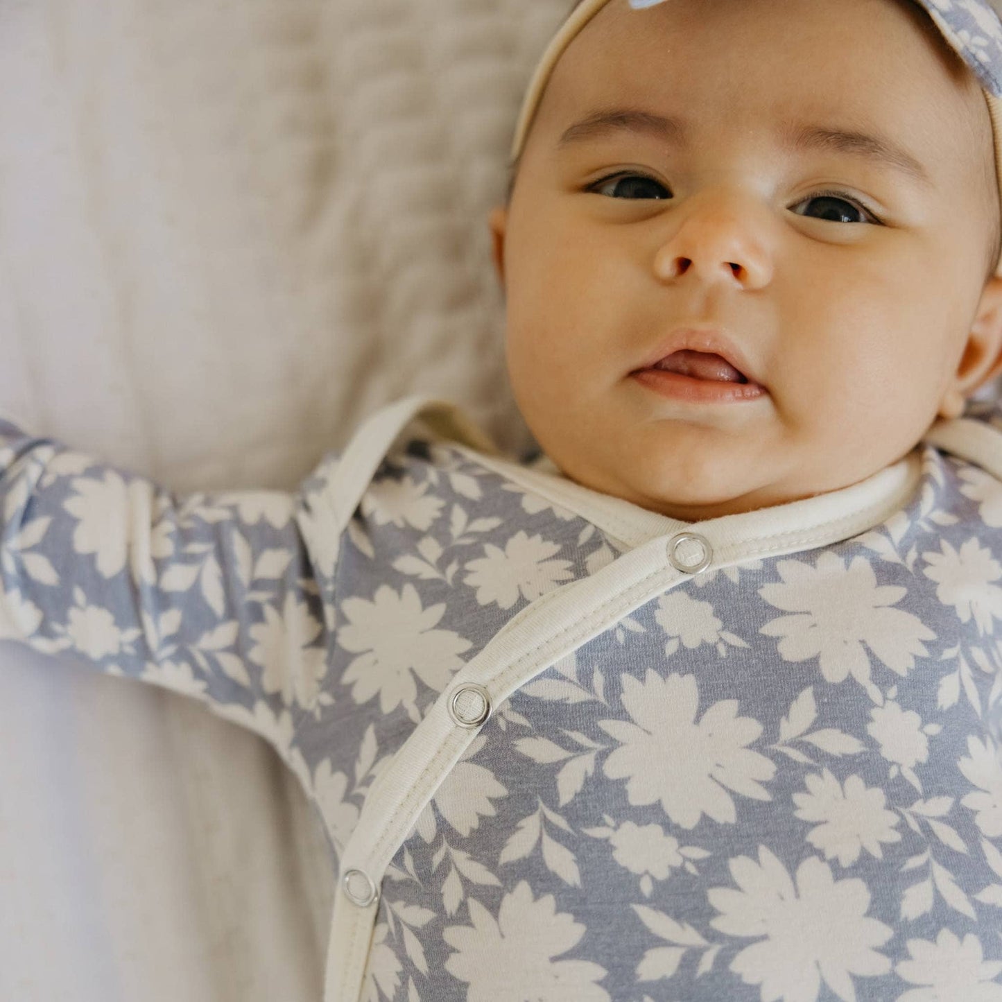 Lacie Newborn Knotted Gown | Copper Pearl