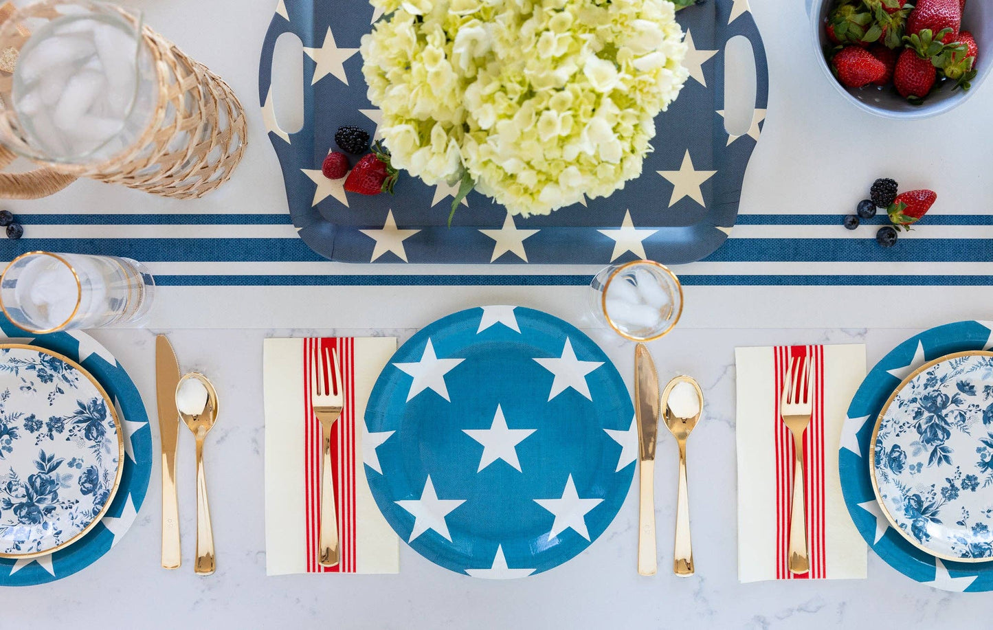 Hamptons Paper Table Runner | My Mind's Eye