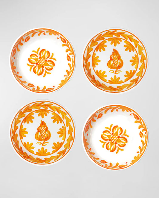 Sicily Orange Cereal Bowls - Set/4 | Le Cadeaux