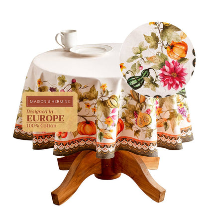 Pumpkin Garden Tablecloth | Maison d'Hermine