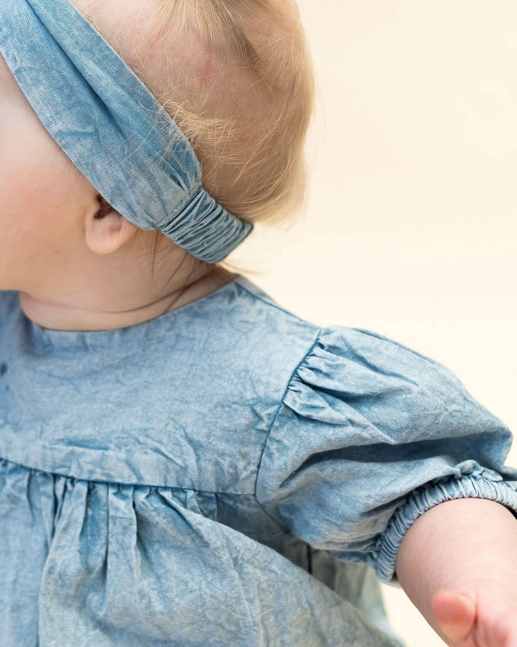 Aspen Denim Baby Romper | Viverano Organics