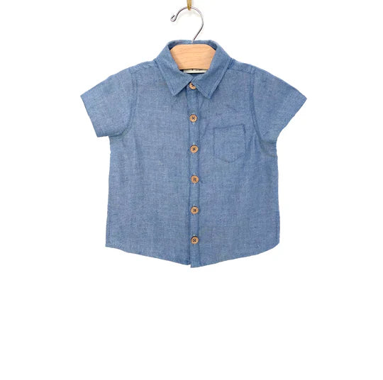Chambray Button Up Shirt | City Mouse