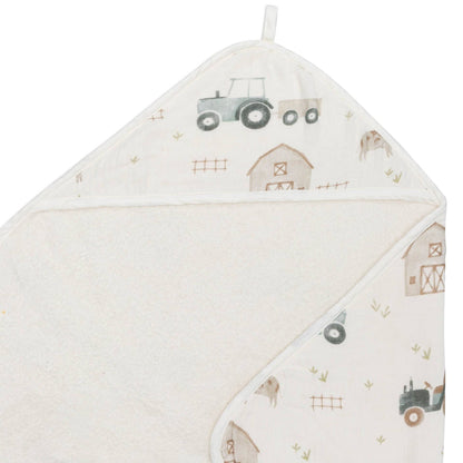 Charlie Farmhouse Tractor Towel Set | Crane Baby
