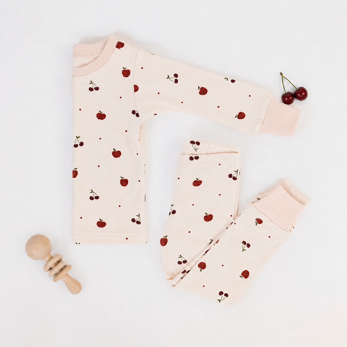 Cherry Apple  Organic PJ Set | L'ovedbaby