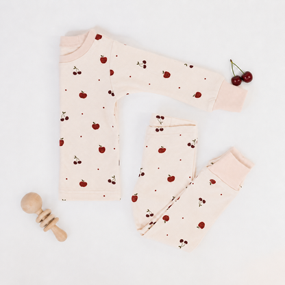 Cherry Apple  Organic PJ Set | L'ovedbaby