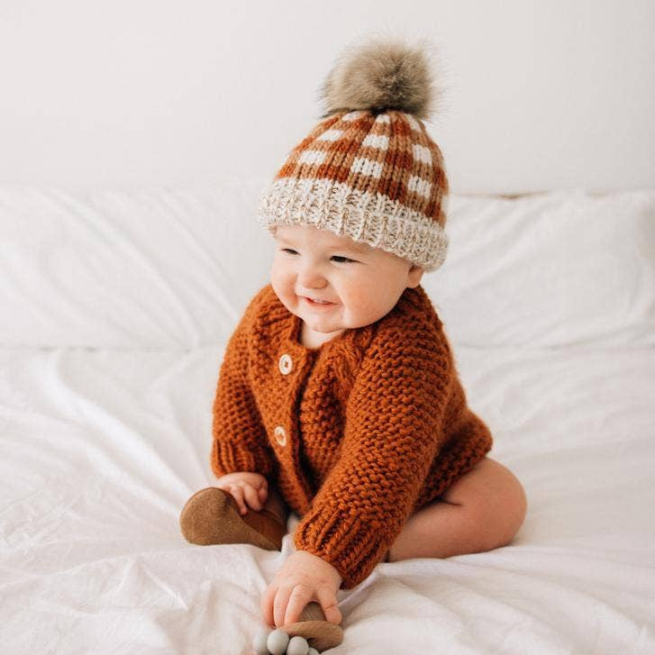 Chili Garter Stitch Cardigan | Huggalugs
