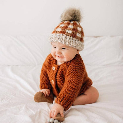 Chili Garter Stitch Cardigan | Huggalugs