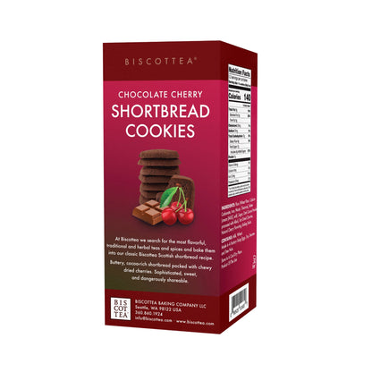 Chocolate Cherry Shortbread | Biscottea Baking Co.