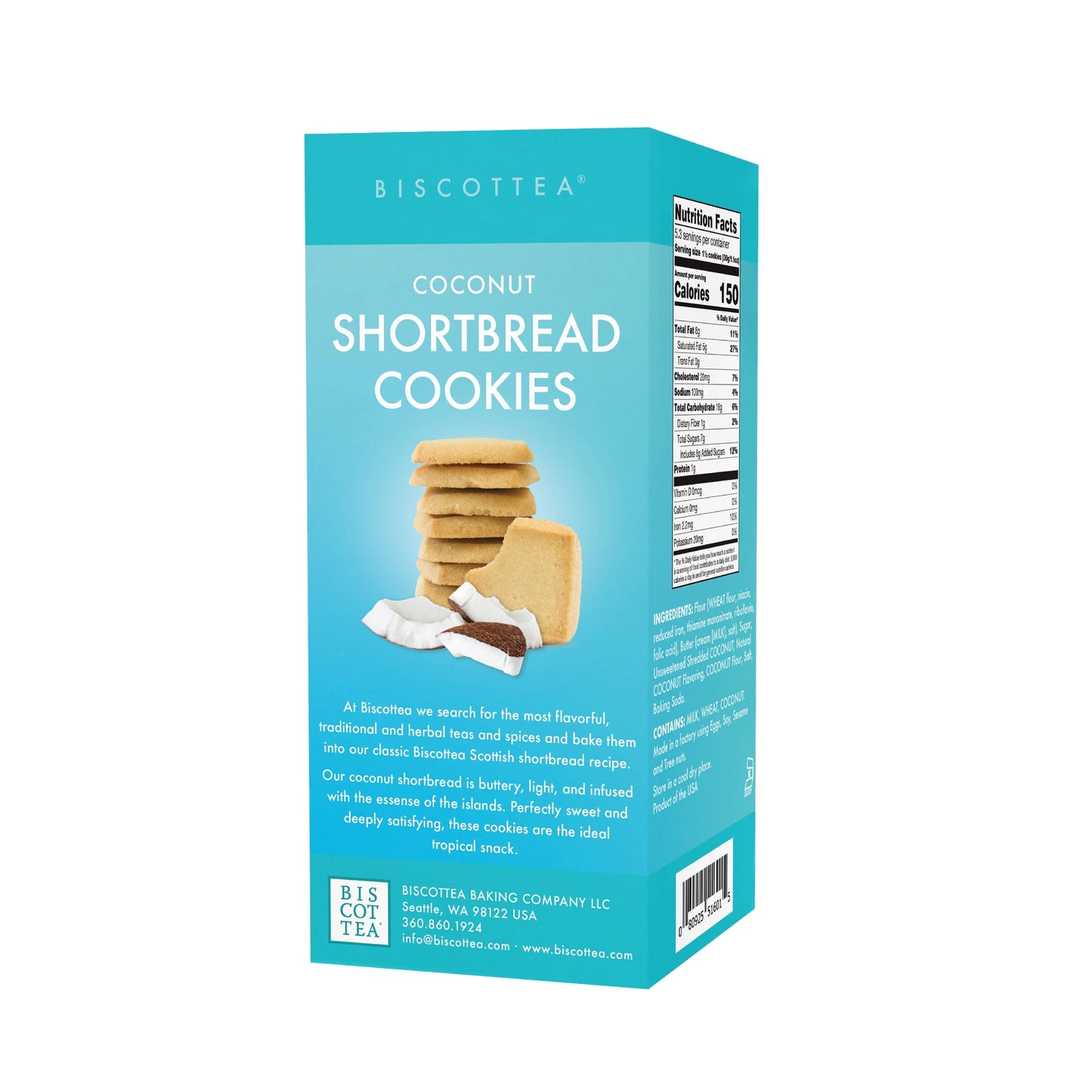 Coconut Shortbread | Biscottea Baking Co.