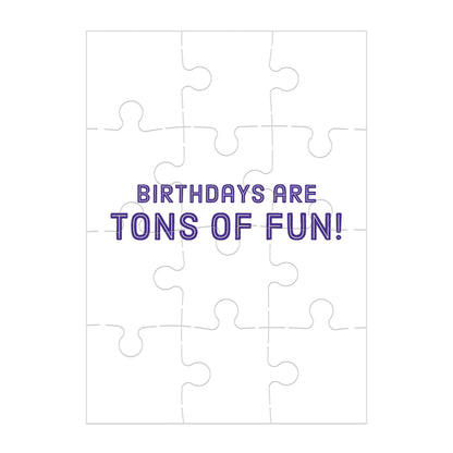 Construction Site Birthday Puzzle Greeting Card | Mudpuppy