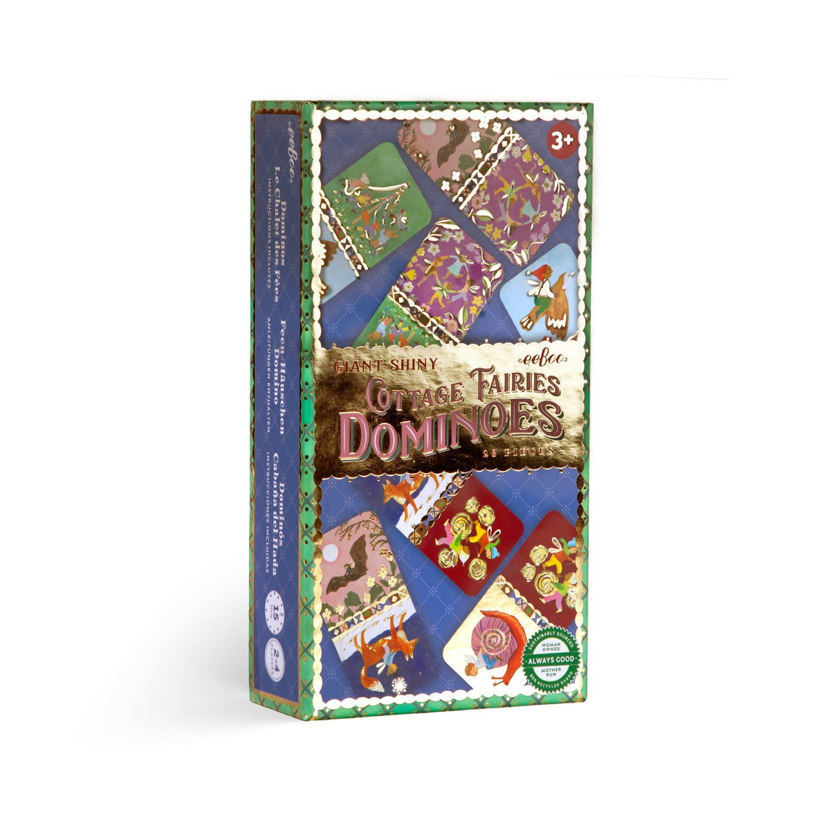 Cottage Fairies Giant Shiny Dominoes | Eeboo