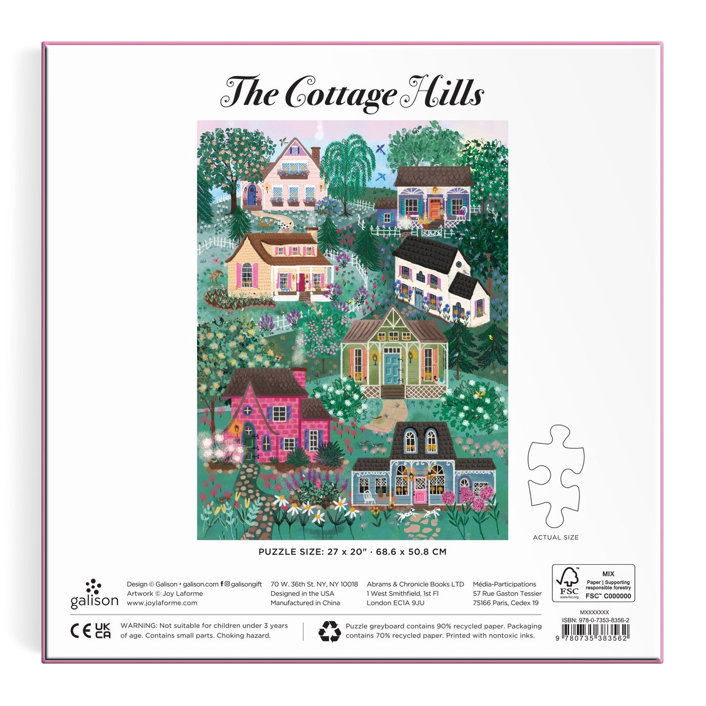 Joy Laforme The Cottage Hills 1000 pc Puzzle | Galison