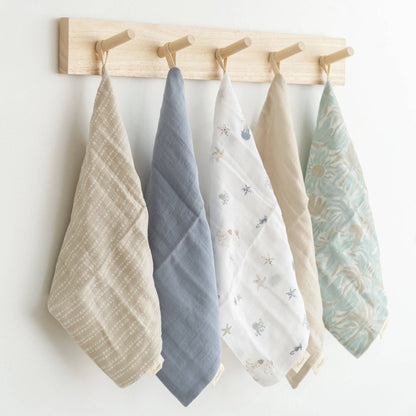 Cove 5-pc. Wash Cloth Set | Crane Baby