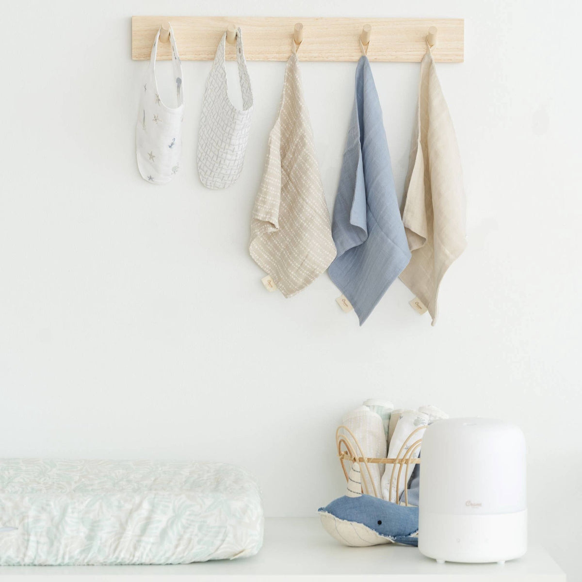 Cove 5-pc. Wash Cloth Set | Crane Baby