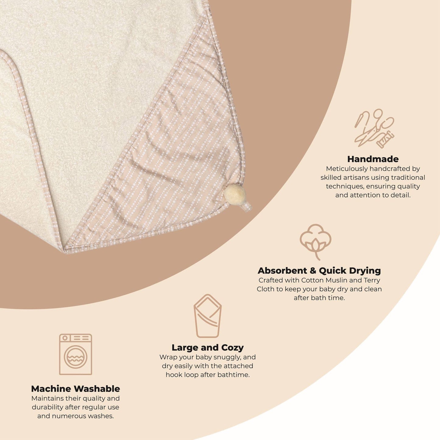 Cove Baby Hooded Towel | Crane Baby