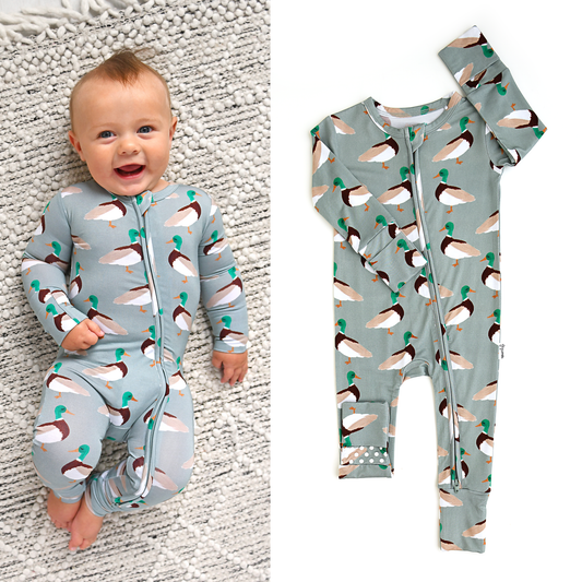 Wilder Duck Bamboo Romper | Gigi & Max