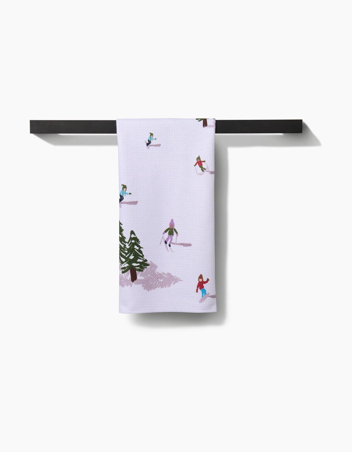 Winter Skiing Trip Tea Towel | Geometry