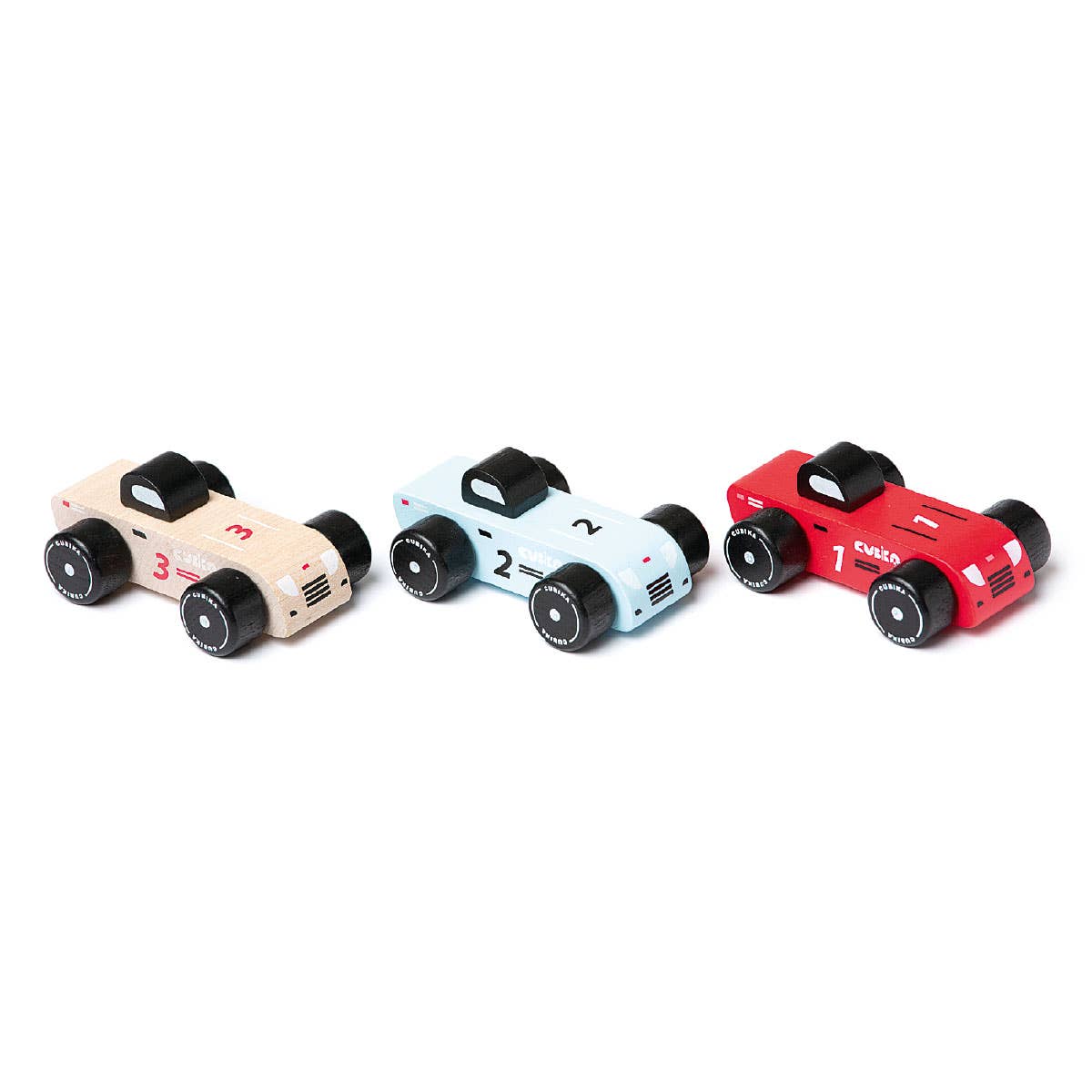 Cubika Wooden Racing Cars | Toysmith