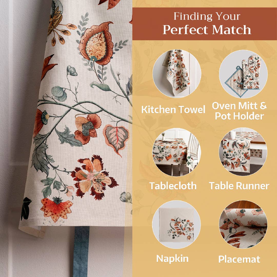 Dalida Cotton Apron | Maison d'Hermine