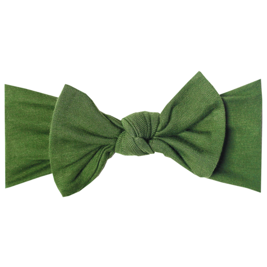 Alder Knit Headband Bow | Copper Pearl