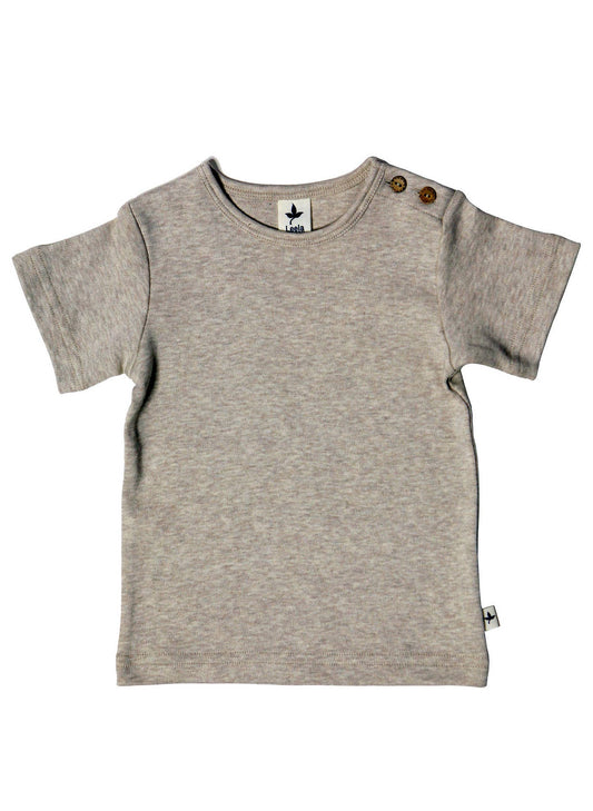 Beige Organic Tee | Leela Cotton