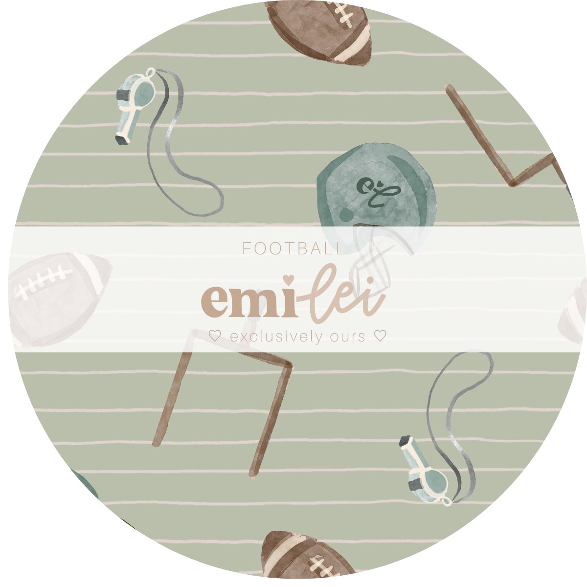 Bamboo Football Pajama Set | Emi Lei
