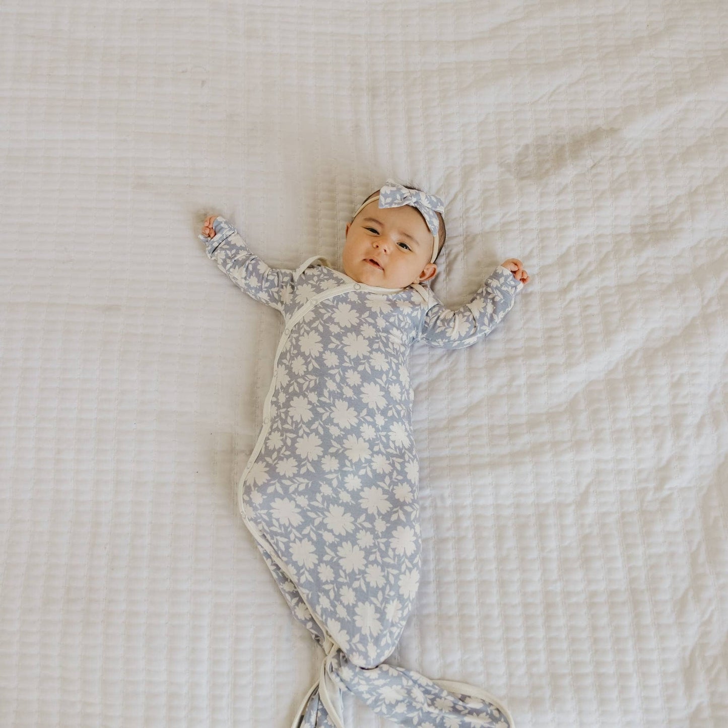 Lacie Newborn Knotted Gown | Copper Pearl