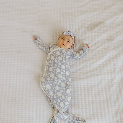 Lacie Newborn Knotted Gown | Copper Pearl