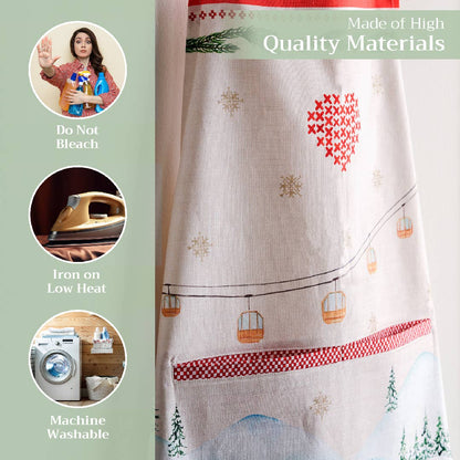 Rural Christmas Cotton Apron | Maison d'Hermine