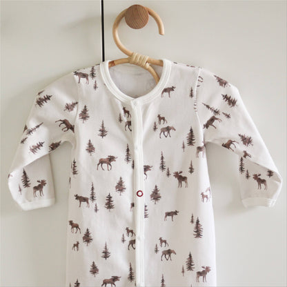 Moose Print Jumpsuit | Babymood Norway