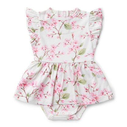 Cherry Blossom Organic Dress | Snuggle Hunny