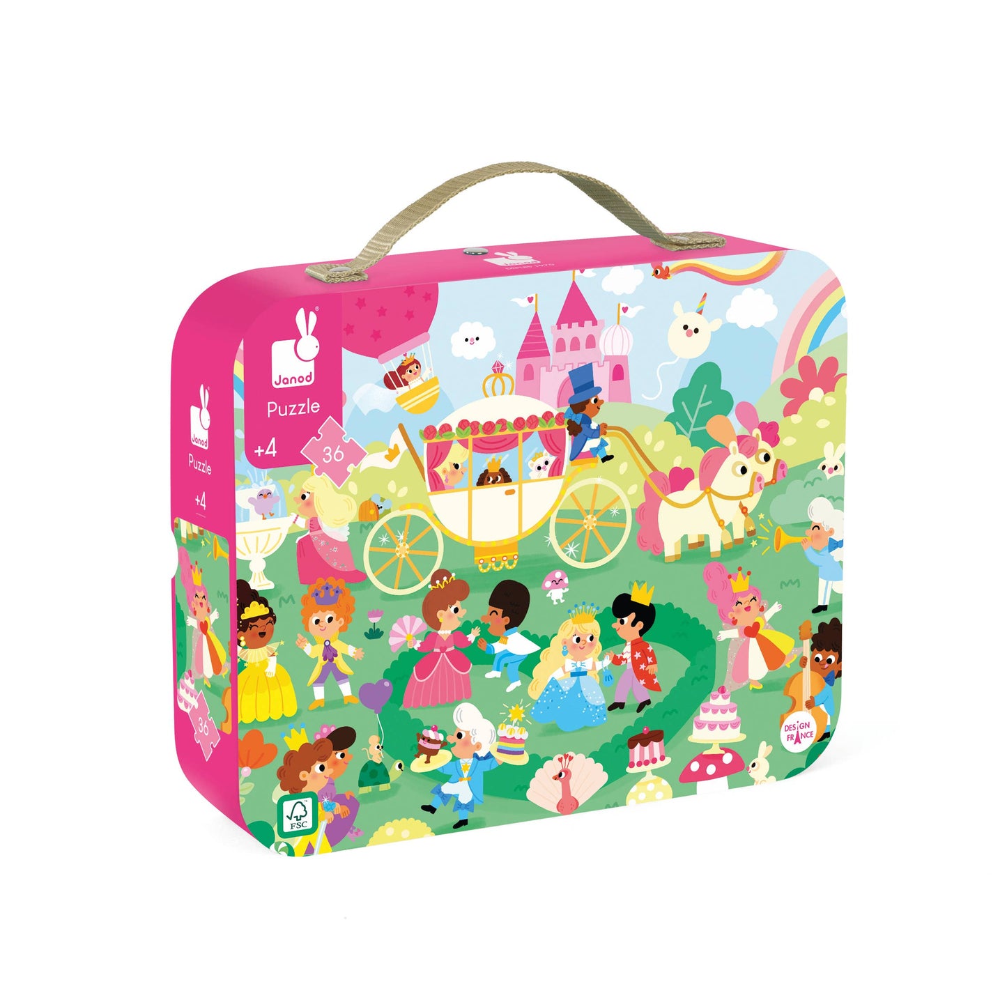 Princesses Suitcase Puzzle - 36 Pieces | Janod