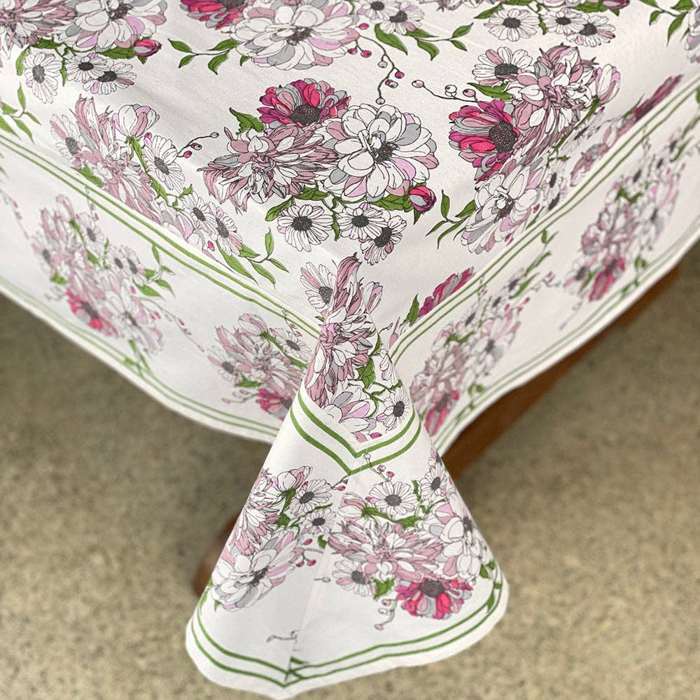 Colette Ivory Tablecloth | Mahogany