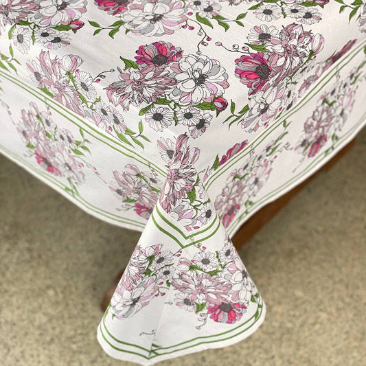 Colette Ivory Tablecloth | Mahogany