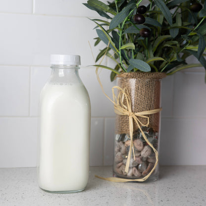 Glass Milk Bottle With Lid | Fox Run Brands