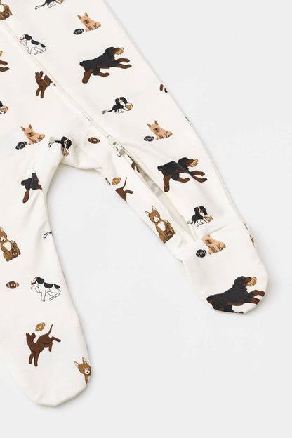 Football Pups Romper | Monica + Andy