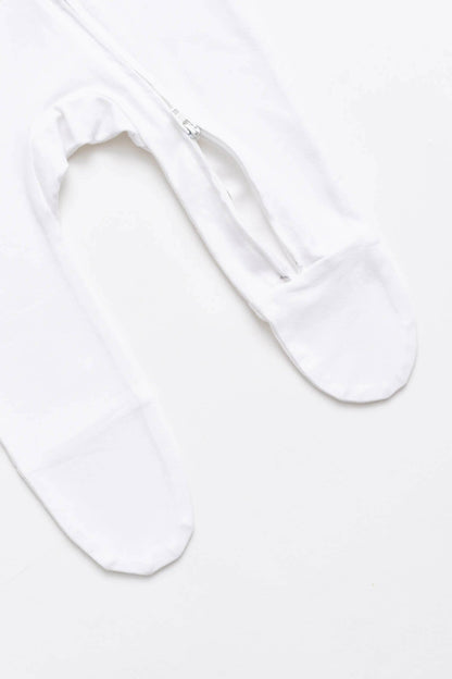 White Zipper Romper | Monica + Andy