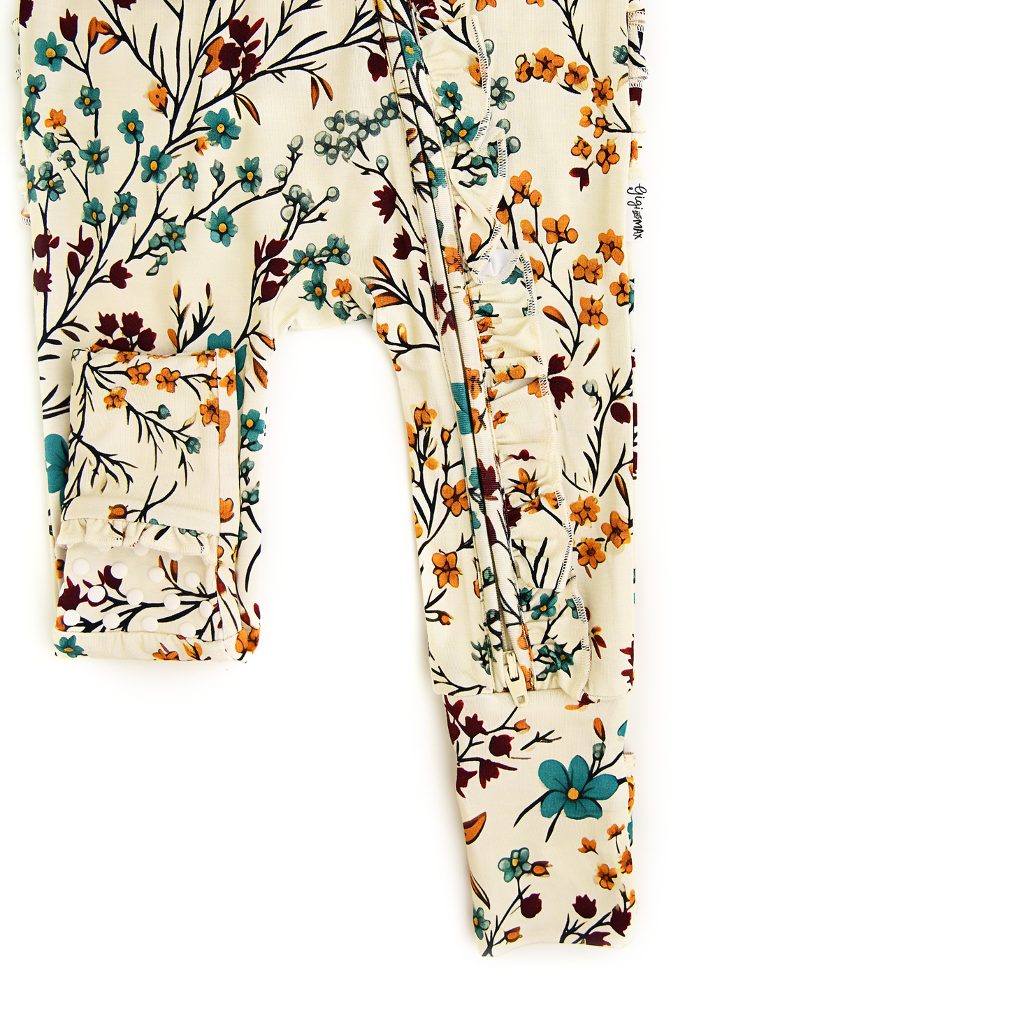 Maren Floral Bamboo Ruffle Romper | Gigi & Max
