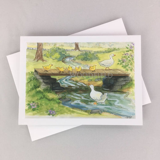 First Swim in Brook Notecard | Woodfield Press