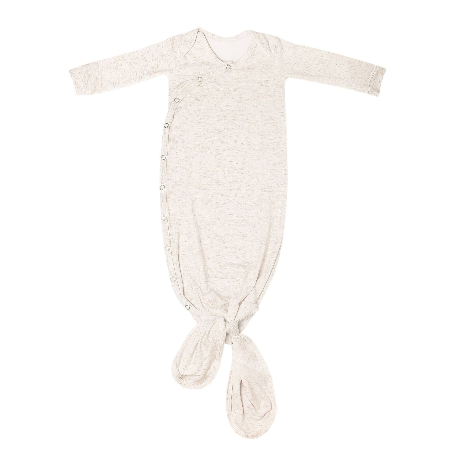 Oat Newborn Knotted Gown | Copper Pearl
