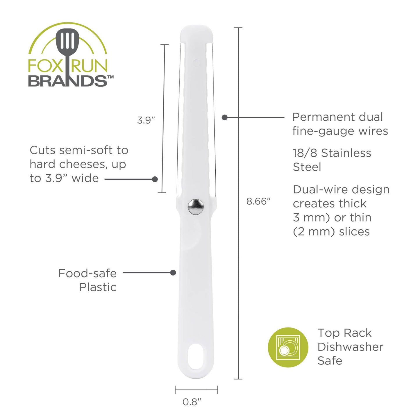 Stainless Steel Cheese Slicer | Fox Run Brands