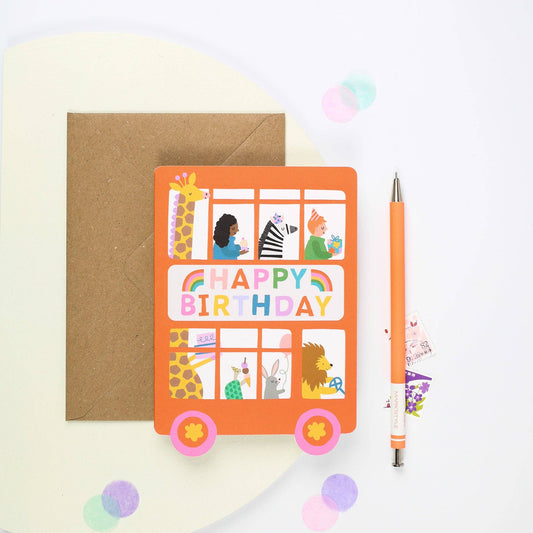 Birthday Bus Card  | Mifkins