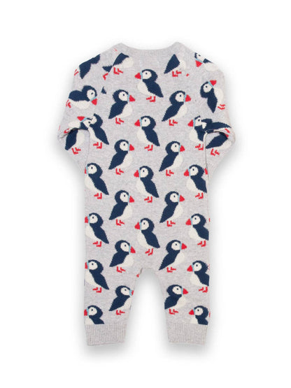 Organic Cotton Puffin Knit Romper | Kite Clothing UK