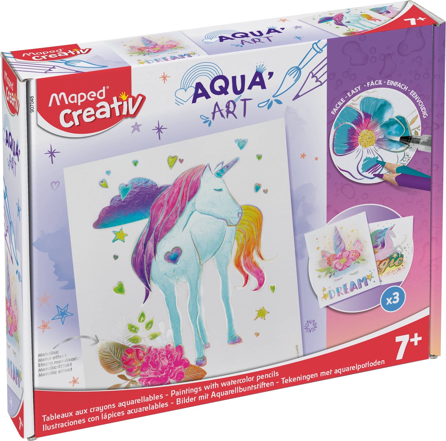 Creativ Aqua'Art Unicorn Metallized Watercolor Kit | Janod